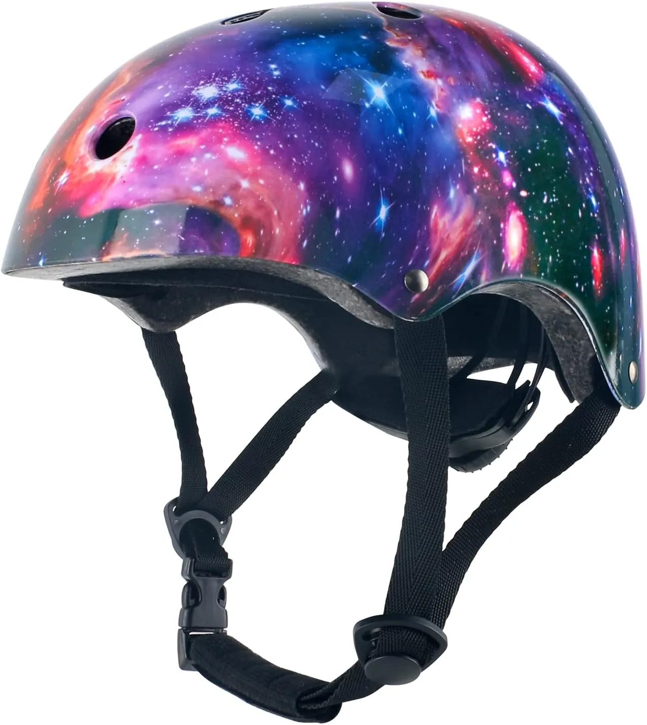 Adjustable Kids Bike Protective Helmet for Boys Girls Toddler, CPSC Safety Certified Galaxy Kids Helmets for Multi-Sports Skateboard Scooter Bike Cycling Skating Rollerblading