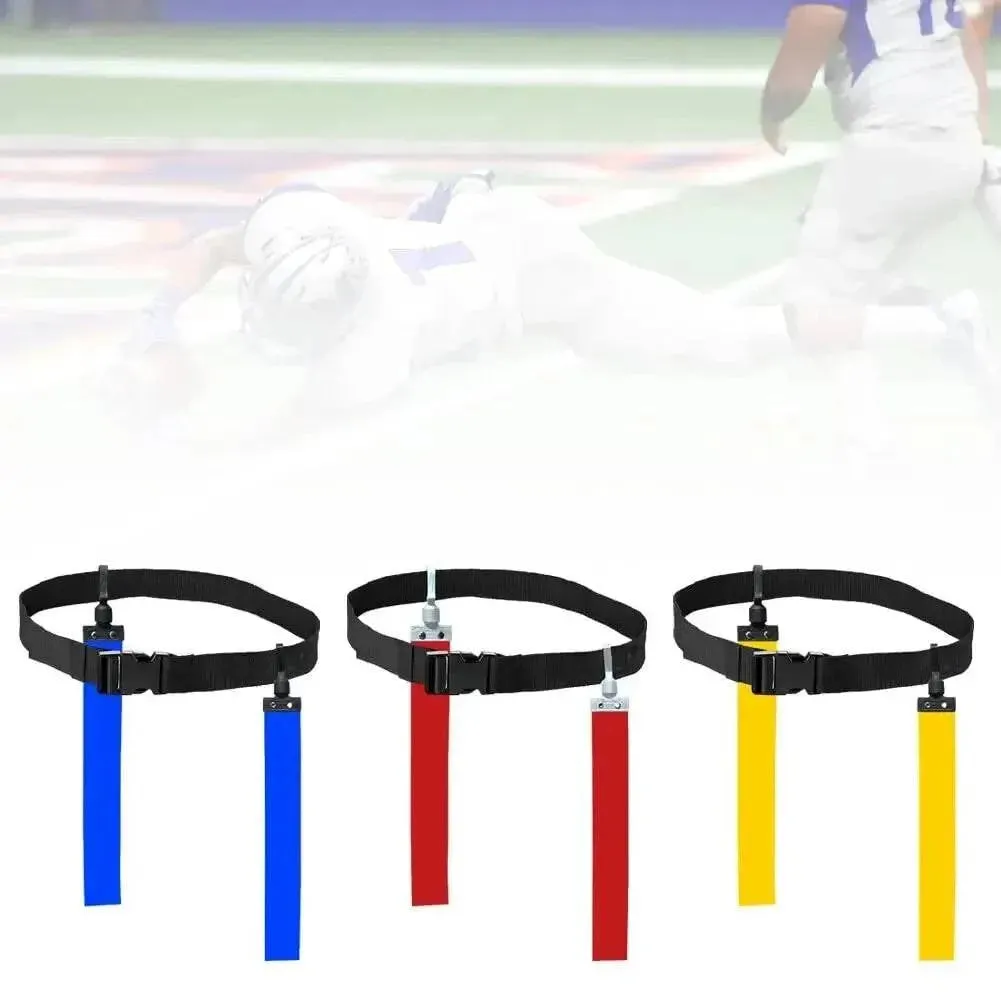 American Football Match Training Belt Adjustable Rugby Flag Tag Waist Strap Flag Adjustable Ribbon Professional Free Size Belt