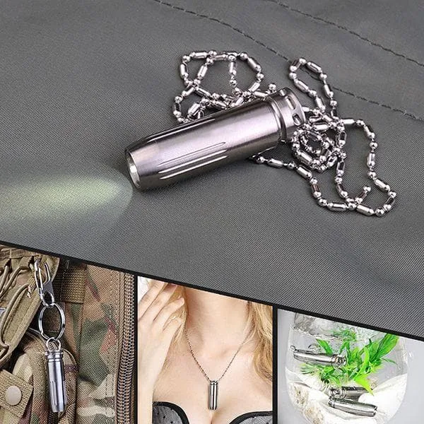 BL43 130 Lumens USB Rechargeable Titanium Mini Keychain Flashlight