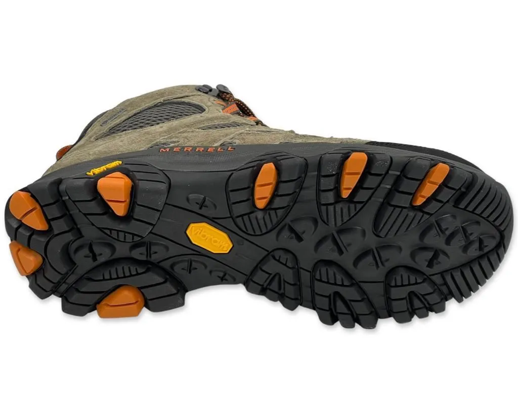 Merrell Moab 3 Mid Gore-Tex Hiking Shoes in Olive Green for Men's