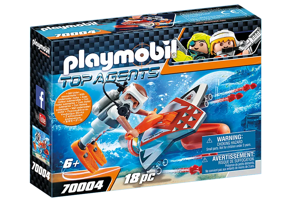 Playmobil Top Agents SPY TEAM Underwater Wing