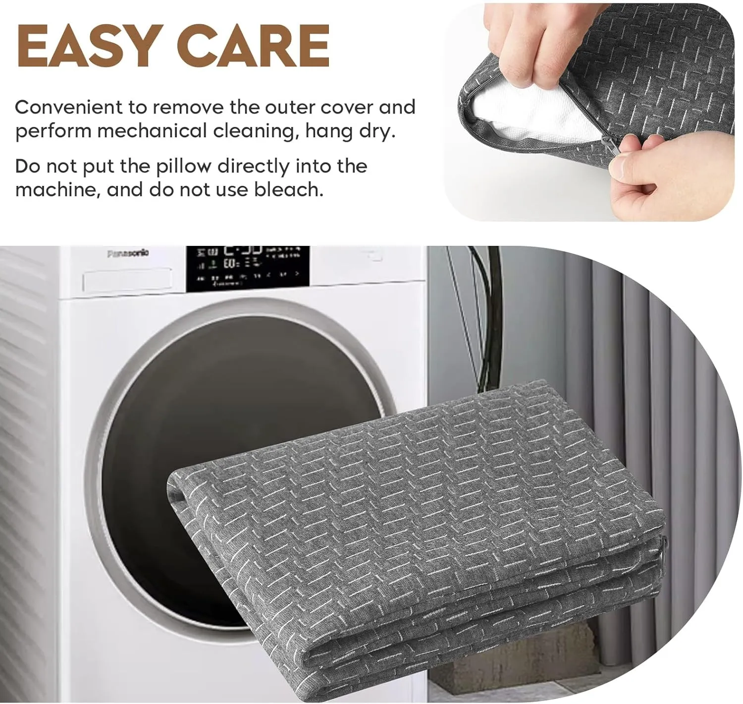 Small Shredded Memory Foam Pillow, Camping Pillow Travel Pillow - Compressible Medium Firm, Breathable Cover, Ideal Backpacking Hiking, Airplane and Car