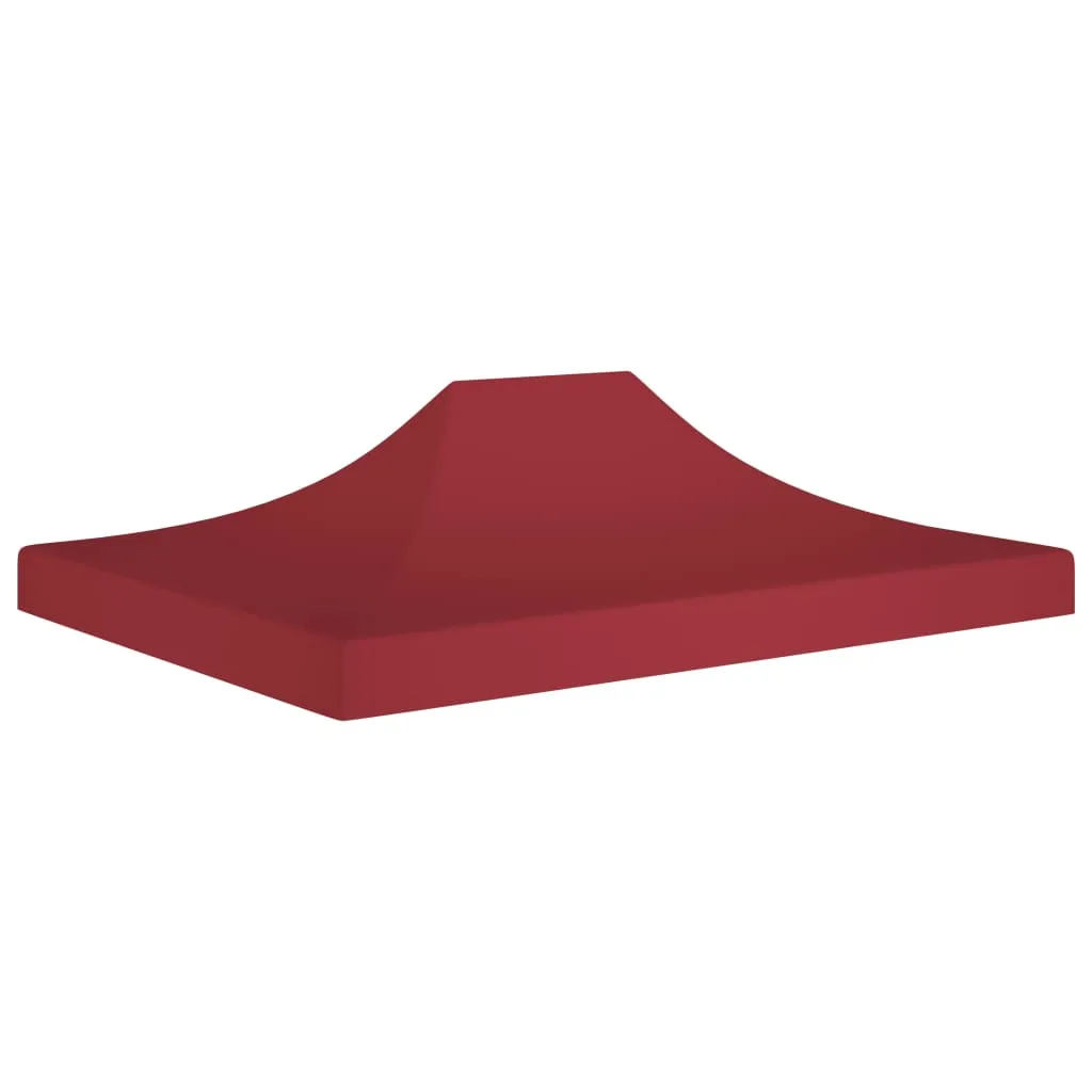 vidaXL Party Tent Roof 4x3 m Burgundy 270 g/m²