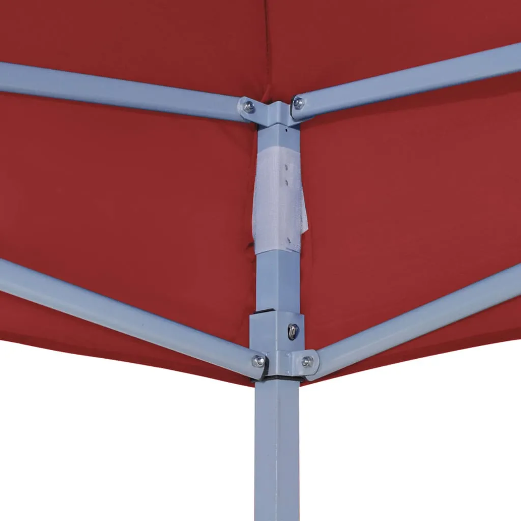 vidaXL Party Tent Roof 4x3 m Burgundy 270 g/m²