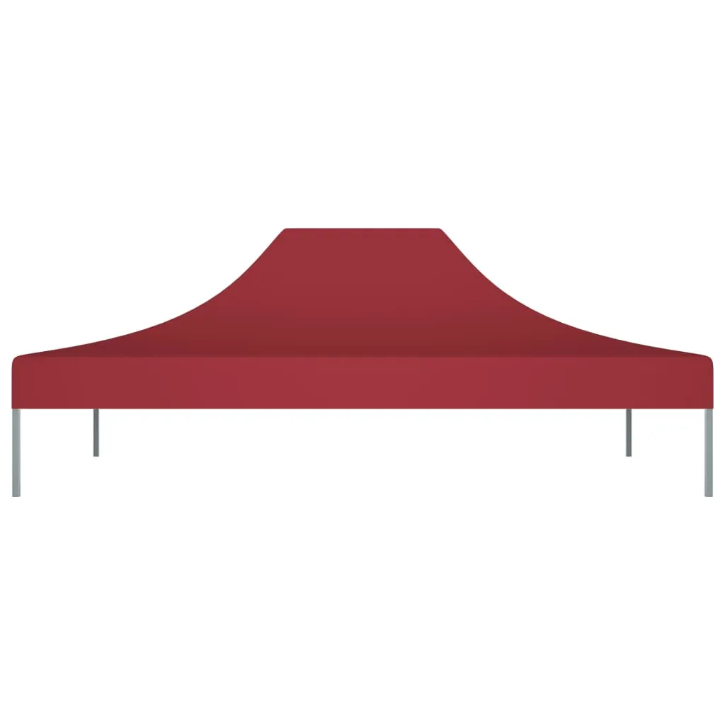 vidaXL Party Tent Roof 4x3 m Burgundy 270 g/m²