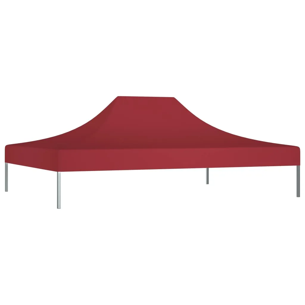 vidaXL Party Tent Roof 4x3 m Burgundy 270 g/m²